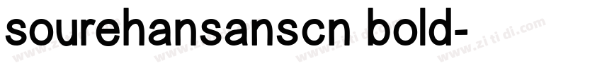 sourehansanscn bold字体转换